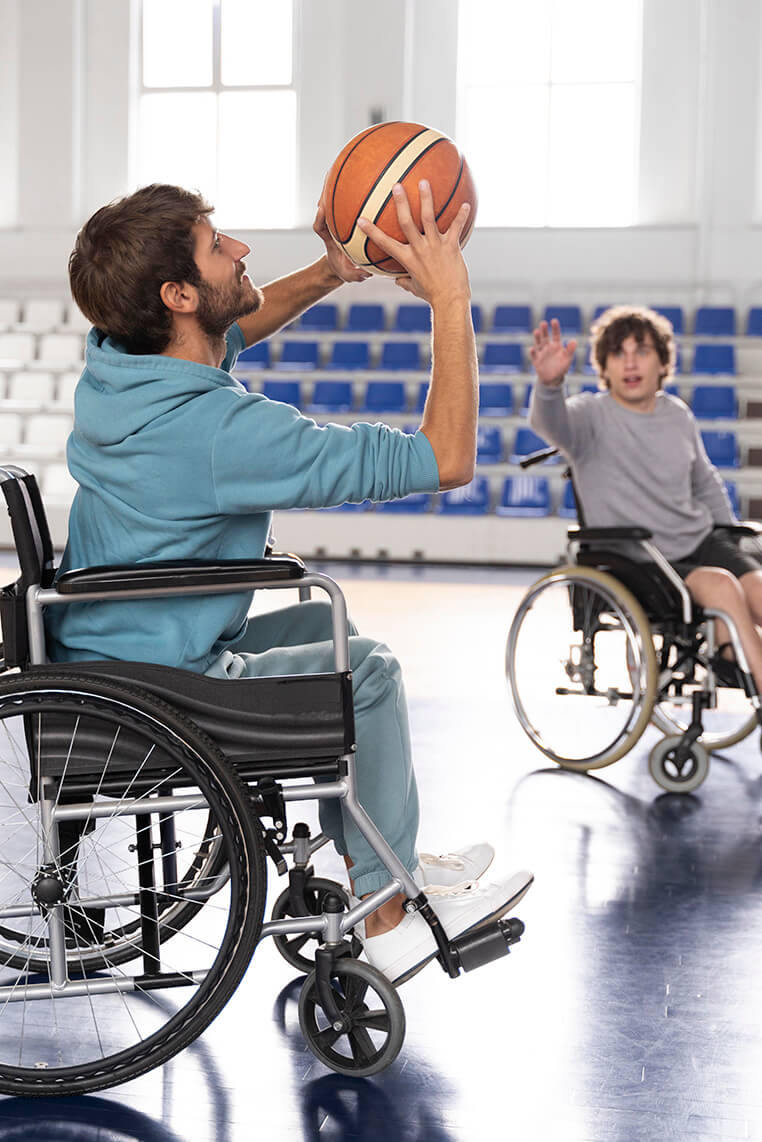Image BMS représentant le handicap de hergothérapie et des solutions avec le matériel médical.